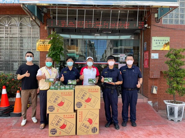 樂善慈善會及警友枋寮辦事處共同捐助防疫物資1