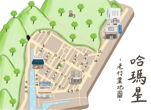中山大學師生共製西灣老店地圖