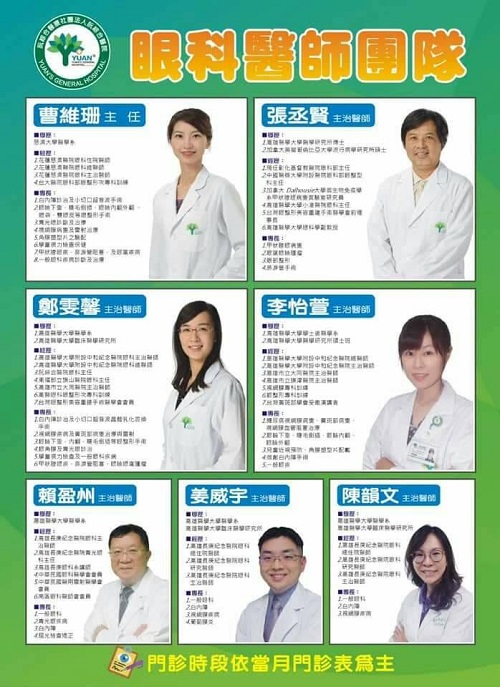 阮綜合醫院擴編 重金禮聘三位高醫眼整形科醫師
