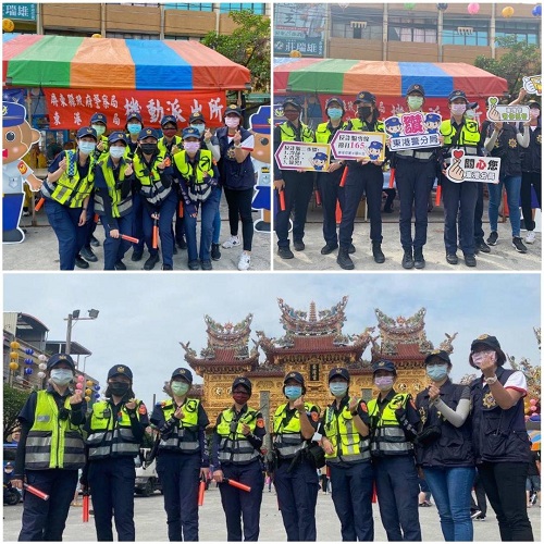屏東迎王祭典 東港警分局成立女警服務隊超吸睛