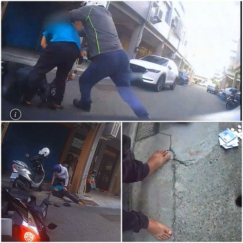 毒蟲竊電纜逃逸還自摔 勇警掃腿逮捕送辦