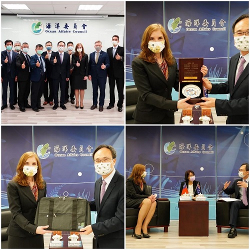 澳洲辦事處露珍怡代表拜會海洋委員會 期待臺澳深化合作
