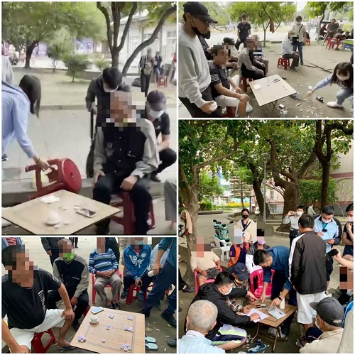 再賭通通抓起來！屏東公園阿伯聚賭遭警方查獲！