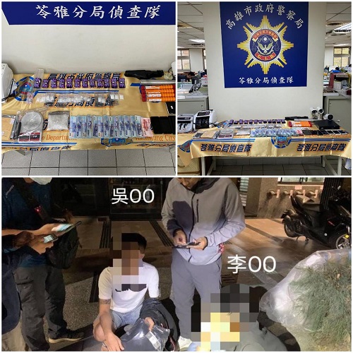 苓雅警結合特勤警力 攻堅破獲藏身民宅販毒集團 查獲逾百包毒品、百萬現金