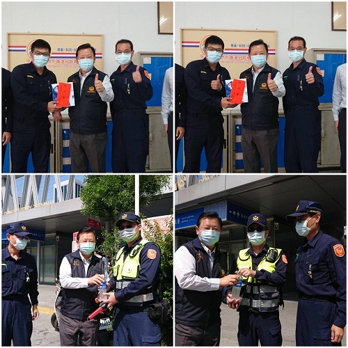 屏東縣警局長劉印宮 228連假視導東港交通 並頒發破案茶與慰問金