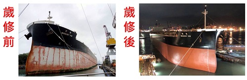 台船(2208)與四維航業(5608)攜手合作 完成國內第一艘外籍商船《榮維輪MODEST SW》在台修繕案