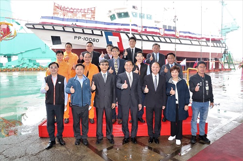 台船公司承造海巡署艦隊分署巡防救難艇HNO.1149下水典禮1