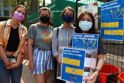 為烏克蘭募款 文藻外大師生捐款援助難民1