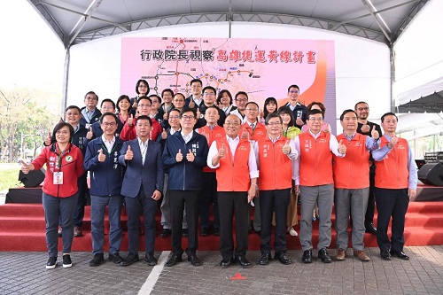 行政院視察高雄捷運都會線（黃線）規劃，宣布核定綜合規劃報告，市府朝111年動工目標邁進1