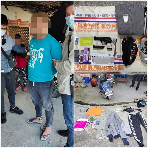 鄉下商店半夜遭搶 內埔警迅速偵破強盜案