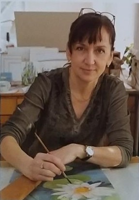 荷塘月色壁畫 我在月色下守候美 90x30cm 海可·屋塔克 Heike Wuttke