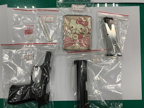 通緝犯紅線違停 警盤查查獲槍枝零件及毒品2