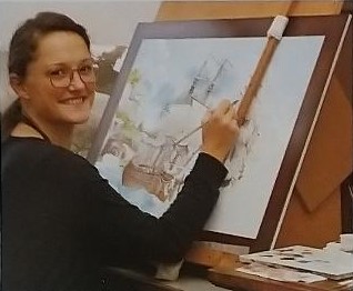 雙護衛艦壁畫 瓷時瓷刻 歷史瞬間凝結 55x75cm 馬緹娜・茨爾 Martina Szehr