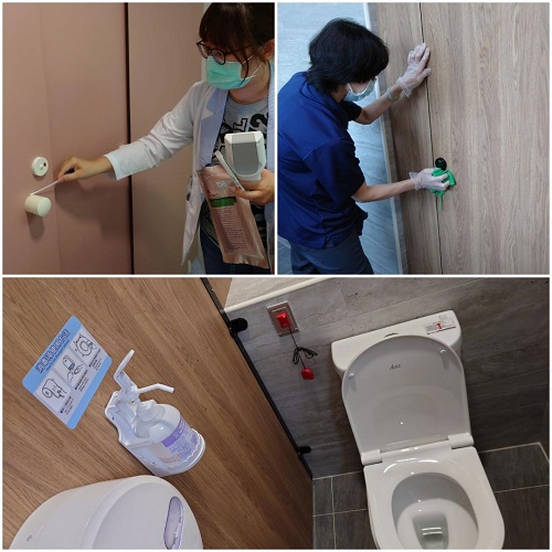 勿讓公廁成為防疫破口 大同醫院加強清消 感染科醫師建議上廁所把握五大原則1