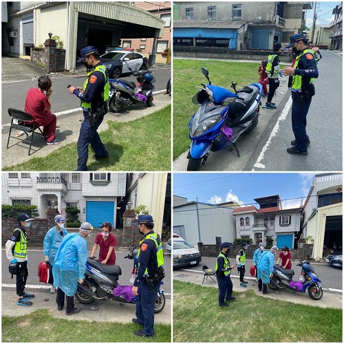 女騎士暈眩路倒 屏東暖警協助送醫1