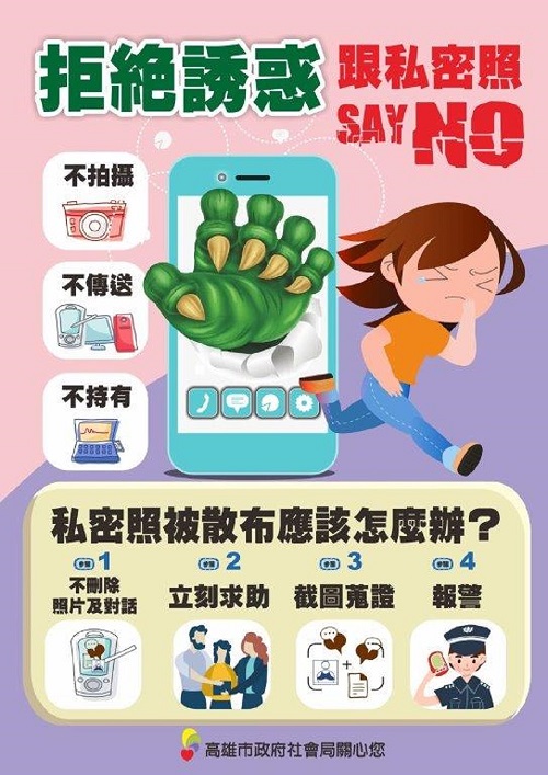 數位足跡永流傳 保護自己 不拍、不傳性私密照 近9成兒少案件為 散佈私密影像 前三名 網友、同學、男女朋友1