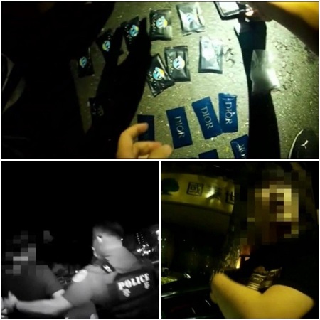 深夜開車兜風車窗半開不小心露餡