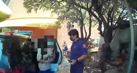 高中生腹痛難忍 萬安演習警協助開道緊急就醫1
