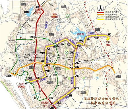 高雄市政府捷運工程局「打造大高雄地區30分鐘生活圈，捷運黃線動起來」1