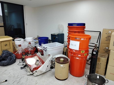 製毒工廠藏身溼地公園 警跨轄合作逮3嫌及大量毒品1
