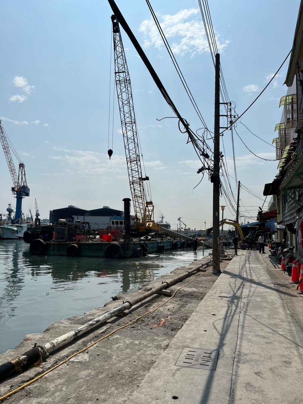 旗后漁港碼頭整建工程加速進行中 提供漁船安全友善及便利作業環境1