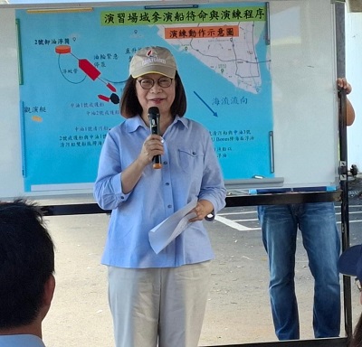 汲取經驗，加強應對 113年中油大林廠外海浮筒漏油緊急應變實兵演習 海洋委員會跨部會辦理 3