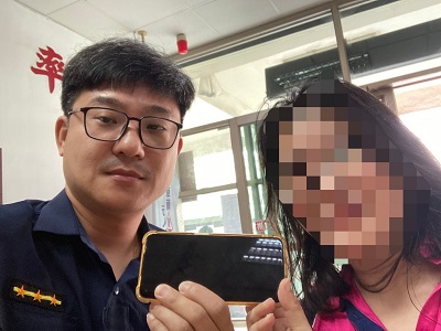 颱風前夕婦人至市場採買手機不慎遺失，警聯繫認領