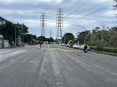 颱風隔週開學首日，大林警護童在側