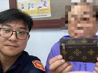 康芮來襲前老嫗至肉品店購物卻遺失錢包，警依簽單找到失主 1