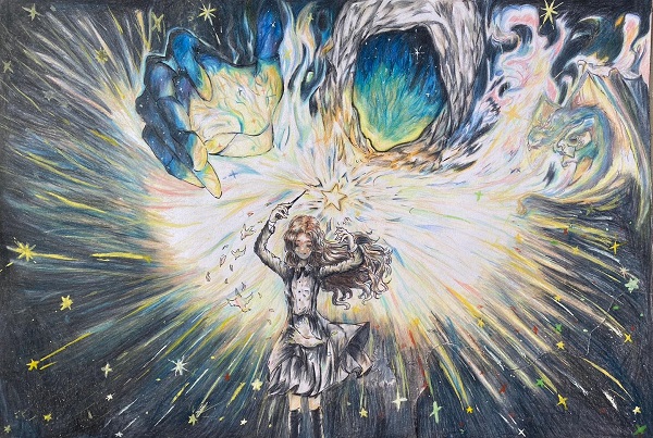 展望會陪伴孩子追夢 排灣族少女小雨無師自通 奪巴洛克藝術獎全球金獎1