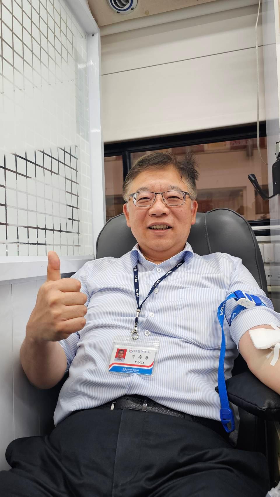 挽袖傳愛！中油公司煉製事業部「捐血有愛，熱血澎湃」活動登場1