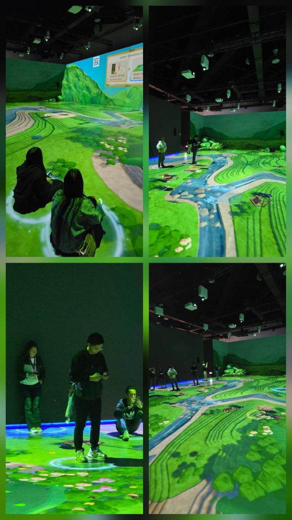 科工館打造數位分身，體驗韌性家園 16部專業投影設備展現「共／生 互動劇場」1