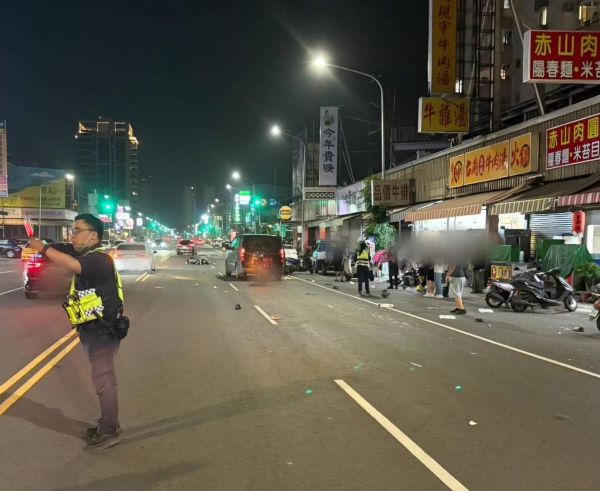 自小客車追撞2輛重機車 造成1名女子傷重送醫不治死亡、2名輕傷送醫2