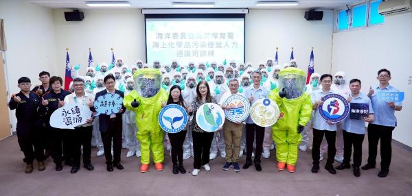 海保署推化學污染應變訓練開訓 管碧玲：強化海巡護海第一線防護力1