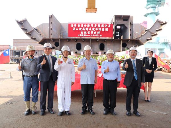 台船建造 海洋委員會海巡署高緯度遠洋巡護船第二艘安龍典禮1