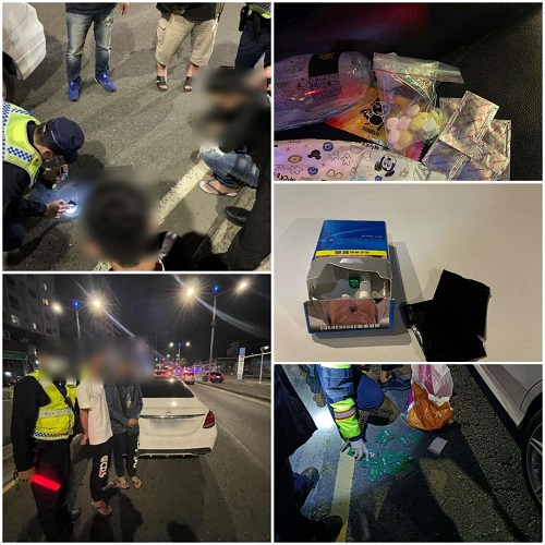 苓雅警執行署辦取締酒駕結合擴大臨檢 查獲公共危險案並槓上開花查獲逾百毒咖啡包