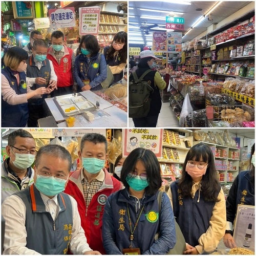 高雄衛生局公布第一波年節食品抽驗結果 籲請年貨商圈賣場強化防疫管控，讓市民採購安心過好年
