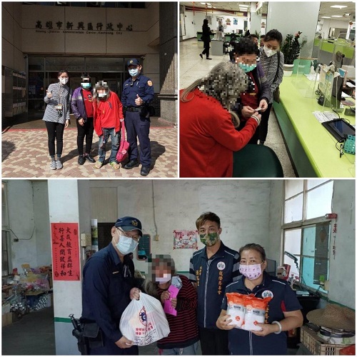 員警關懷無身分獨居老婦，積極救助找回親屬團聚