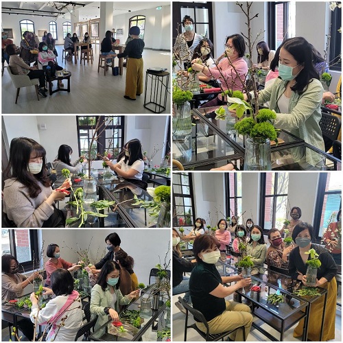 港務公司響應國際婦女節．體驗花藝設計紓壓不忘募集發票做公益