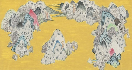 《元溯—袁慧莉的身．筆．墨》策展案預計展出袁慧莉作品〈類山水No.54〉