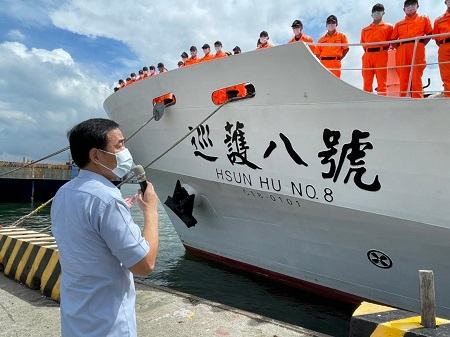 巡護八號遠航北太平洋 千浬巡護本日返抵國門 1