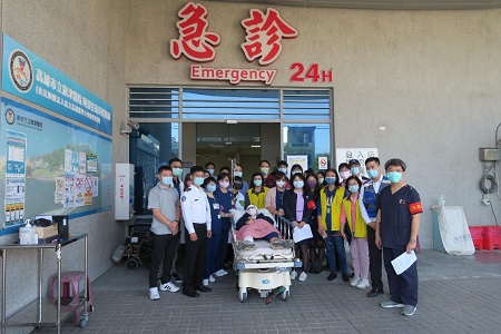 旗津醫院暨高醫醫療體系與海軍左支部舉辦大量傷患聯合演練，強化緊急應變量能守護旗津地區1