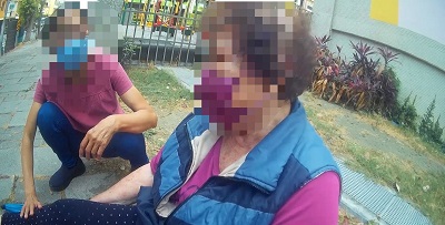 七旬老婦路倒，桂陽警立即發現協助就醫