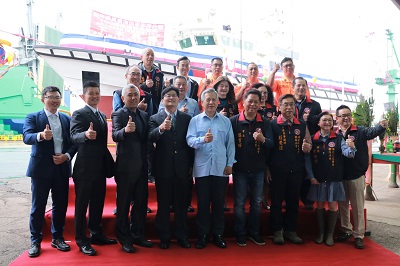 台船公司承造海洋委員會海巡署艦隊分署 100噸級巡防救難艇HNO.1153下水典禮1