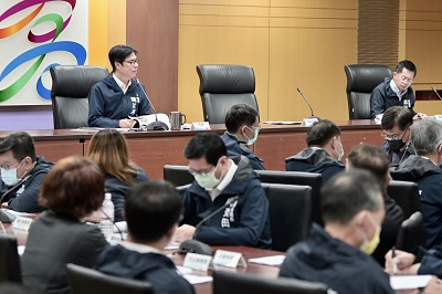超前部署防汛整備 陳其邁：面對極端氣候保持戒備1