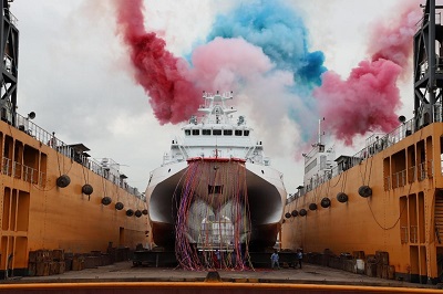萬里人命名萬里艦 管碧玲：海巡署巡防艦發展計畫交船進度已達50%1