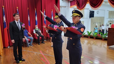 屏東縣政府警察局卸新任分局長聯合交接典禮2