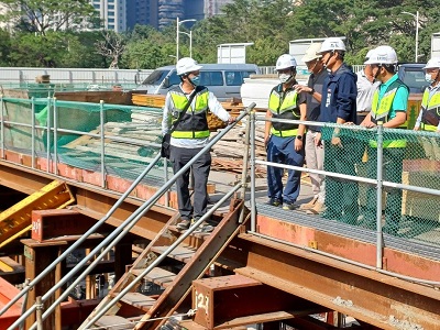 高市勞工局假日突檢大樓工地 督促營造作業主管應在場執行職務1