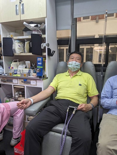 中油煉製事業部號召員眷挽袖捐血解血荒台灣2