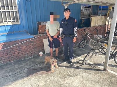 毛孩趁隙脫逃，警代照顧尋失主